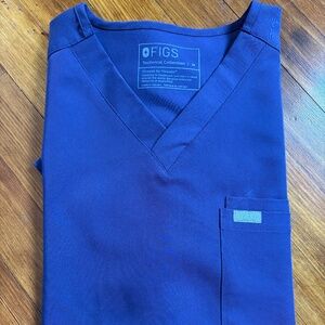 FIGS Leon Scrub Top - Purple Shadow - Size medium